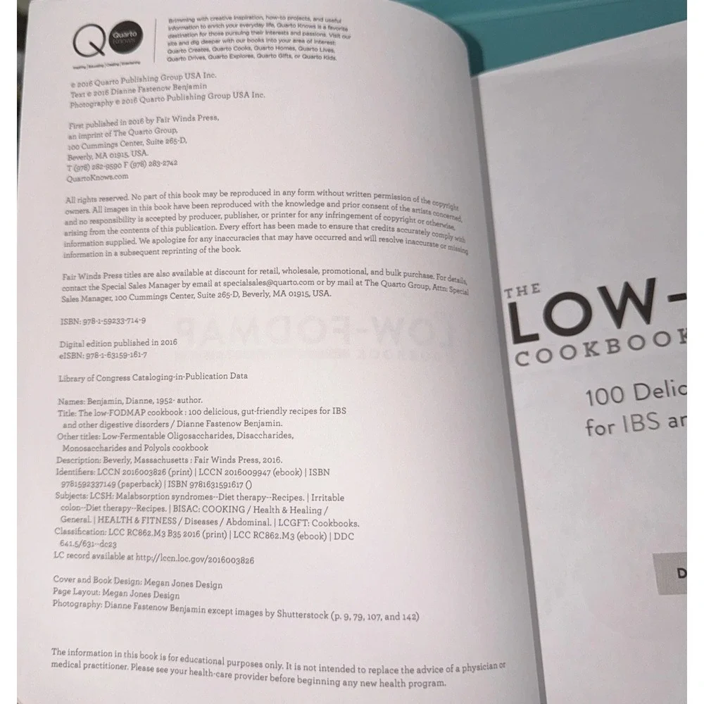 The Low-Fodmap Cookbook: 100 Delicious, Gut-Friendly Recipes for IBS & Other Dig